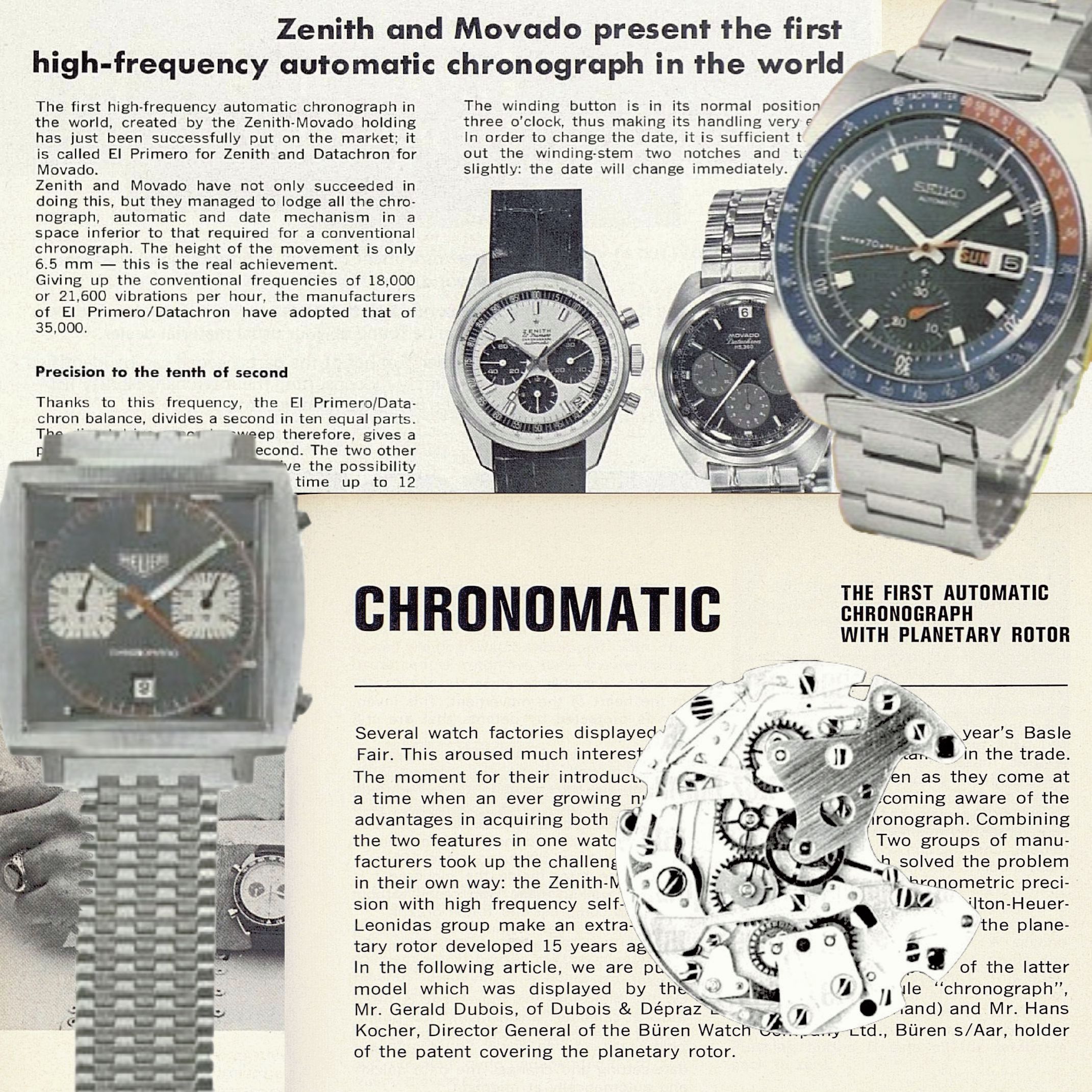 The Entire Industry Invented the Automatic Chronograph - Grail Watch